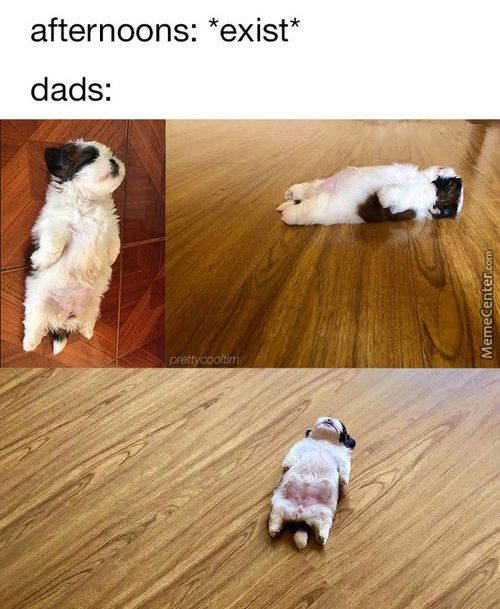 Afternoons: *exist*
Dads:
