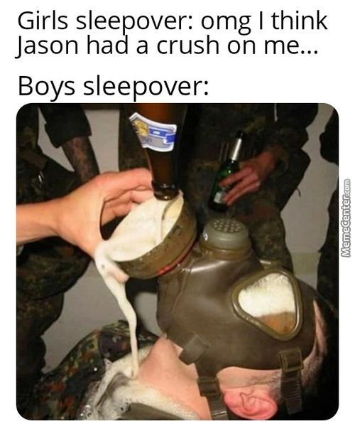 Girls Sleepover: Omg I Think
Jason Had A Crush On Me...
Boys Sleepover:
