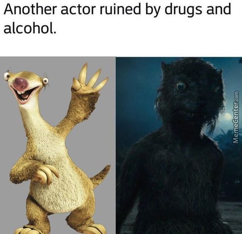 Another Actor Ruined By Drugs And
Alcohol.
