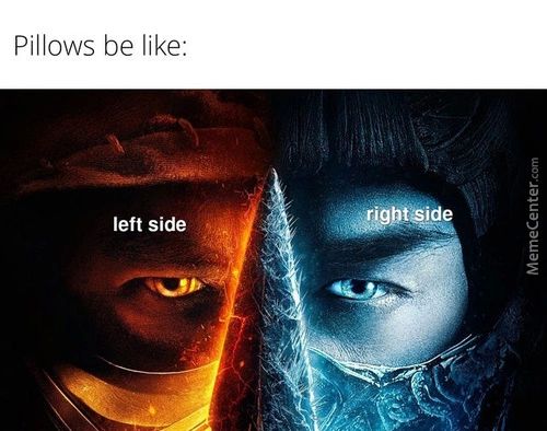 Pillows Be Like:
Left Side
