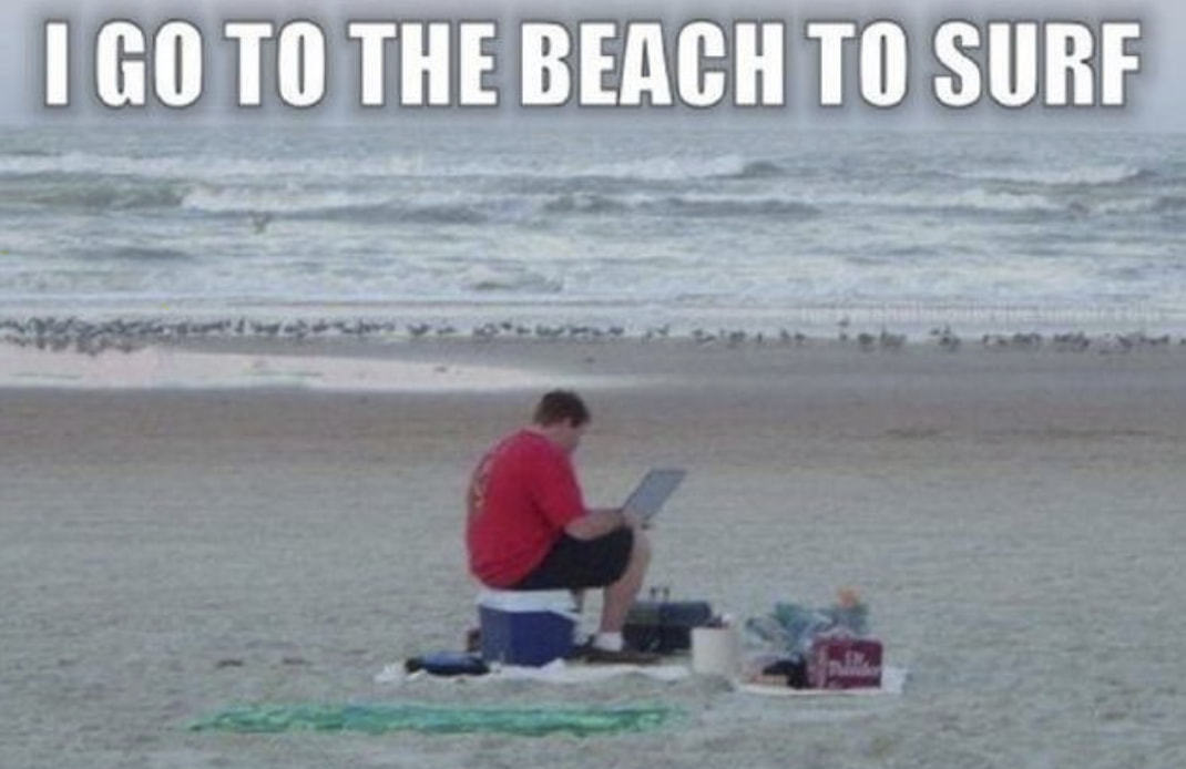 I GO BEACH TO
