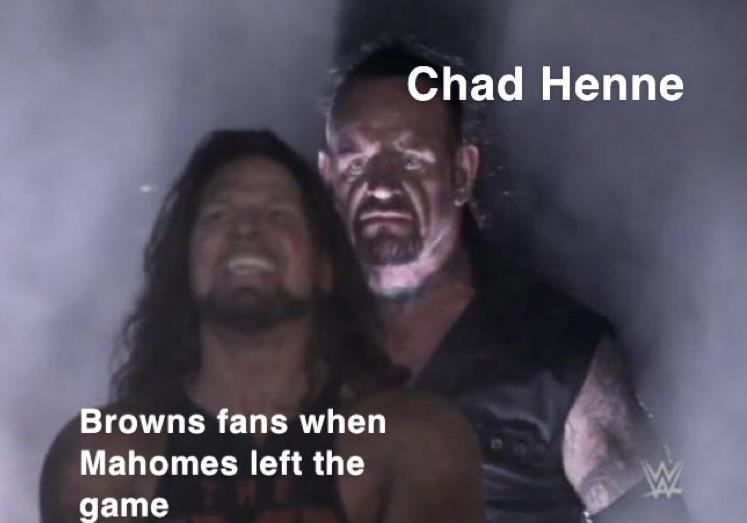 Chad Henne
Browns Fans When
Mahomes Left The
Game
