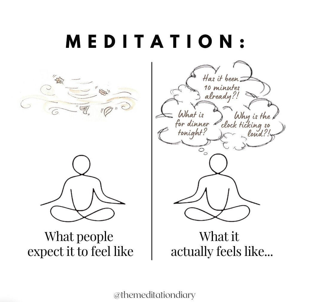 MEDITATION
Been
10
61.)4af
DdRJ•ter Clock
What People
Expect It To Feel Like
What It
Actually Feels Like...
@themeditationdiary
 MEDITATION
Been
10
61.)4af
DdRJ•ter Clock
What People
Expect It To Feel Like
What It
Actually Feels Like...
@themeditationdiary