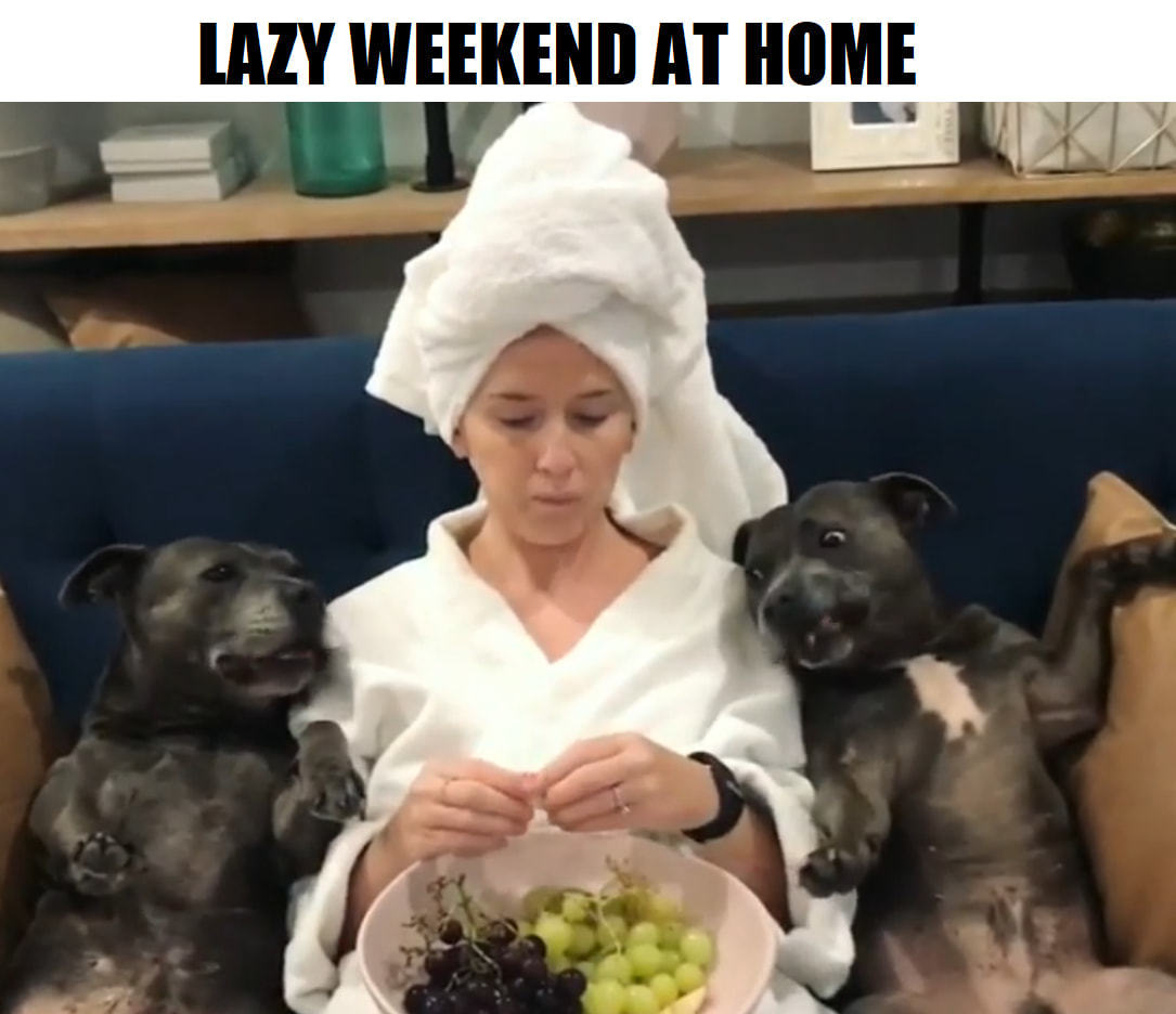 LAZY AT HOME
