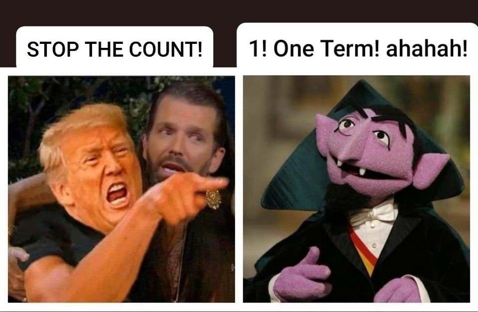STOP THE COUNT!
1! One Term! Ahahah!
