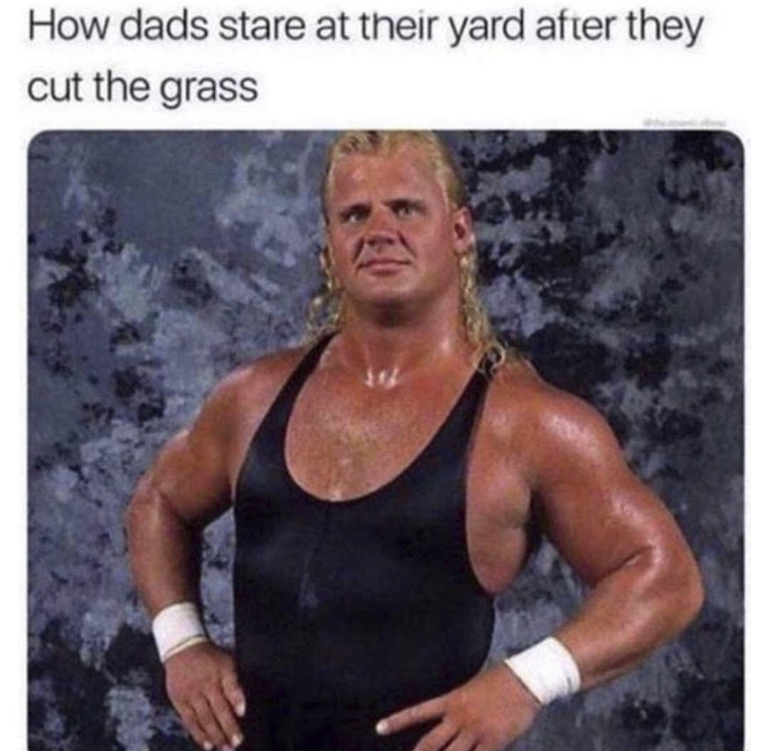 How Dads Stare At Their Yard After They
Cut The Grass

