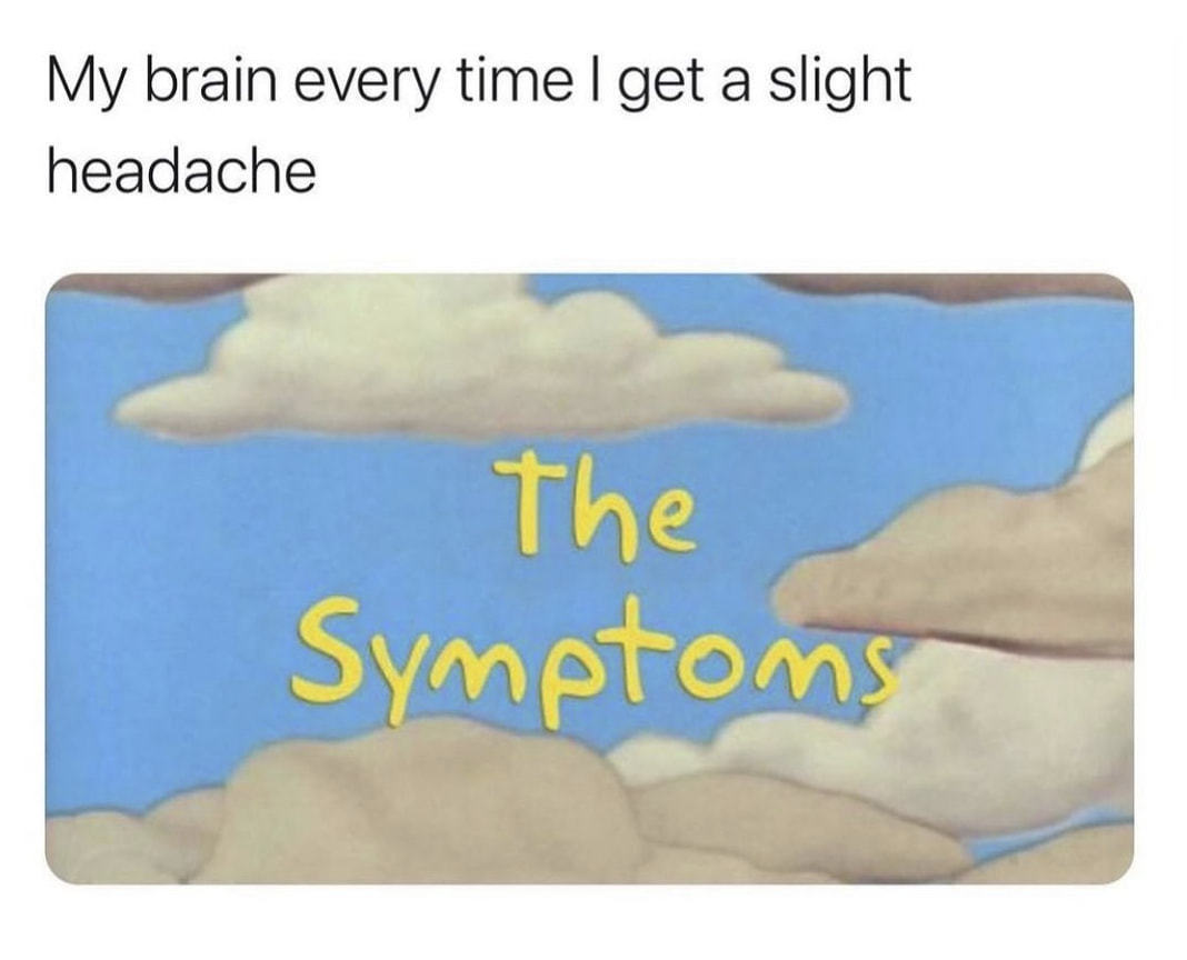My Brain Every Time I Get A Slight
Headache
The
