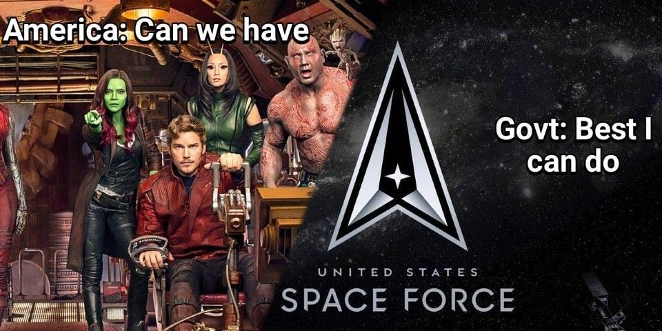 America: Can We Have
Govt: Best I
Can Do
STATES
UNITED
FORCE
