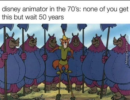 Disney Animator In The 70's: None Of You Get
This But Wait 50 Years
