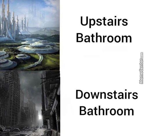 Upstairs
Bathroom
Downstairs
Bathroom
