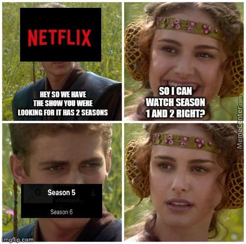 NETFLIX
M SOWEUVE
M-snwyu—
Us 2 SasoNS
Season 5
Season 6
So I Cu
WATCH
1 M 2 RIGHT?

