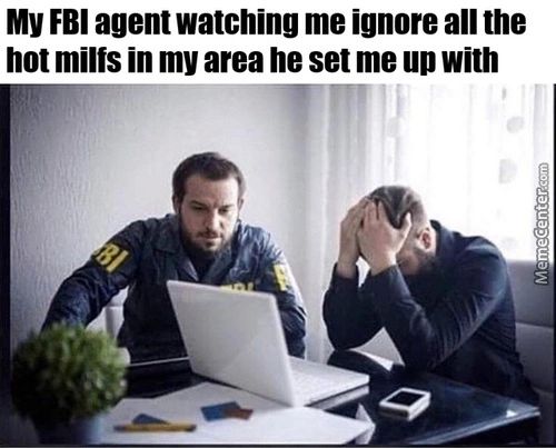 MY FBI Agent Watching Me Ignore All The
Hot Milfs In My Area He Set Me Up With
