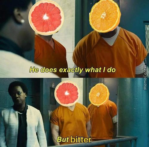 He Does Exactly What I Do
But Bitter. -
