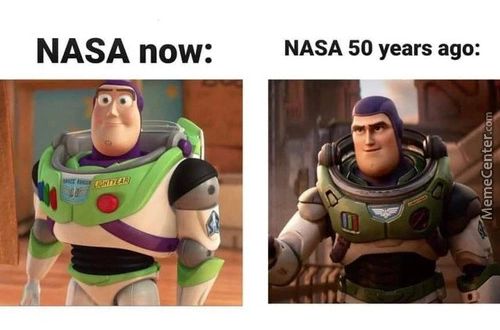 NASA Now:
NASA 50 Years Ago:
