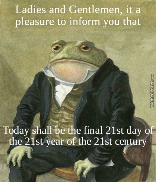 Ladies And Gentlemen, It A
Pleasure To Inform You That
•be: E Final 21st Day O
Today
He 2 Svjeår«the 21st Ce R/
