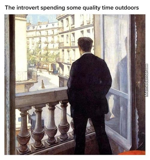 The Introvert Spending Some Quality Time Outdoors
