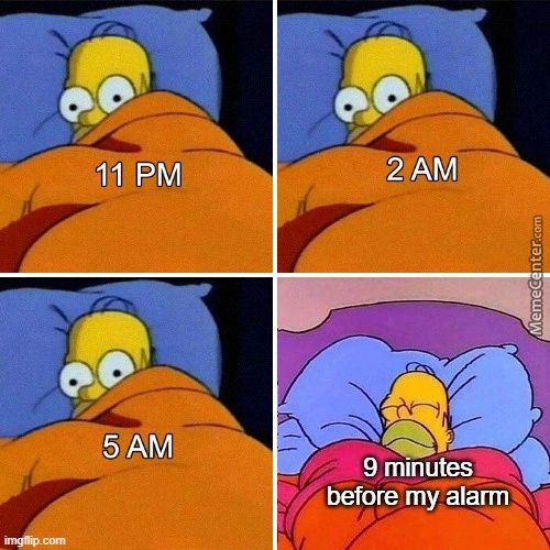 5 AM
2 AM
9 Minutes
Before'my Alarm
