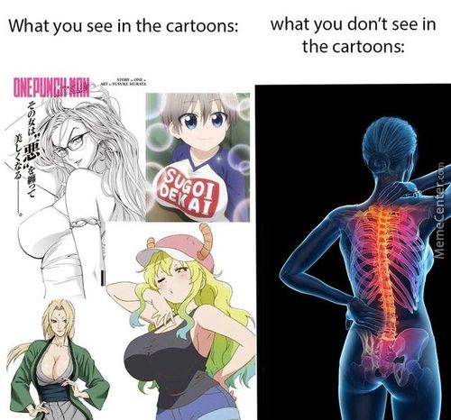 What You See In The Cartoons:
What You Don't See In
The Cartoons:
