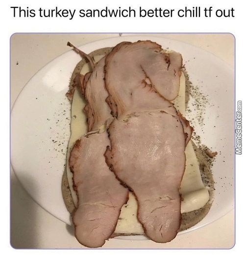 This Turkey Sandwich Better Chill Tf Out
