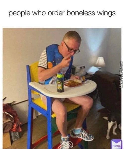 People Who Order Boneless Wings
