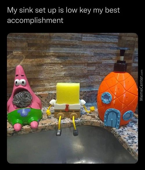 My Sink Set Up Is Low Key My Best
Accomplishment
