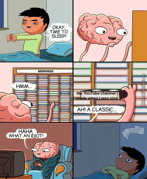 OKAY,
TIME TO
SLEEP!
MEMORIES
HAHA
WHAT AN IDIOT'
C Anne
AH A CLASSIC.
