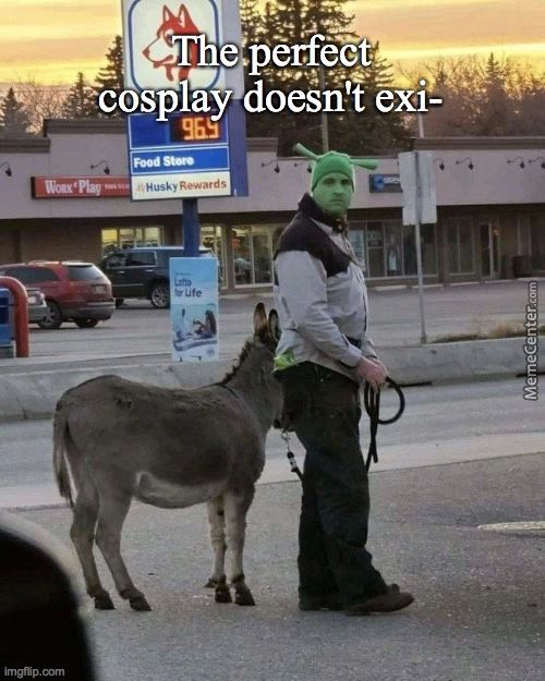 I Cl'he Pgrfépt
Cosplay Doeén'i Exi-
Imgnp.
