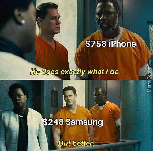 $758 IPhone
He Does Exactly What I Do
$248 Samsung
But Better.
