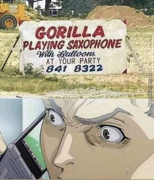 GORILLA
,PLAYWGSÆXOPHONE
&affootta
AT YOUR PARTY
8322
