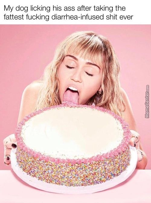 My Dog Licking His Ass After Taking The
Fattest Fucking Diarrhea-infused Shit Ever
