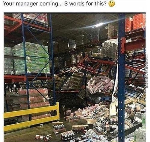Your Manager Coming... 3 Words For This?
