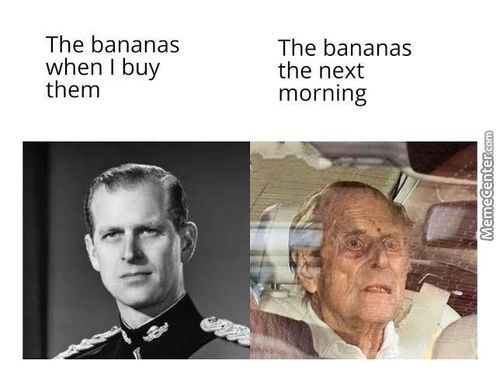 The Bananas
When I Buy
Them
The Bananas
The Next
Morning
