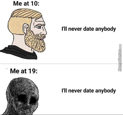 Me At 10:
Me At 19:
I'll Never Date Anybody
I'll Never Date Anybody
