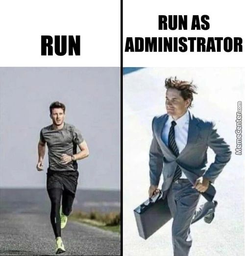 RUN
A.
RUN AS
ADMINISTRATOR

