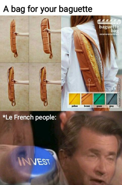 A Bag For Your Baguette
*Le French People:
Baguett
