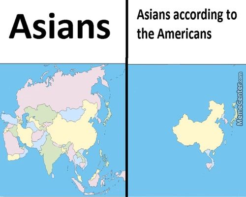 Asians According To
N S The Americans
