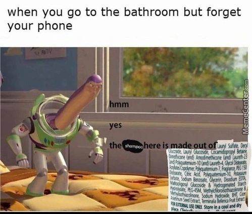 When You Go To The Bathroom But Forget
Your Phone
The—ere
SAE.
