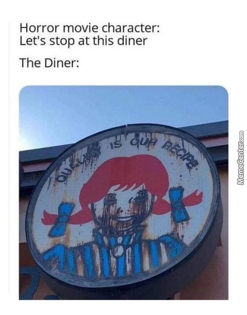 Horror Movie Character:
Let's Stop At This Diner
The Diner:
