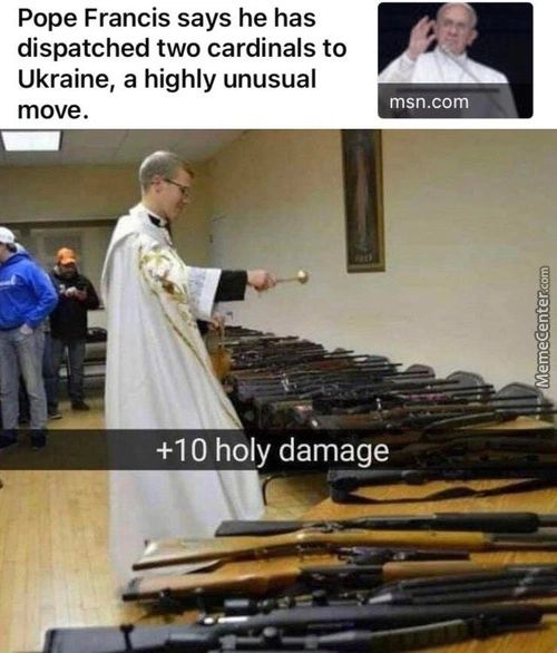 Pope Francis Says He Has
Dispatched Two Cardinals To
Ukraine, A Highly Unusual
Msn.com
Move.
+10 Holy Damage
