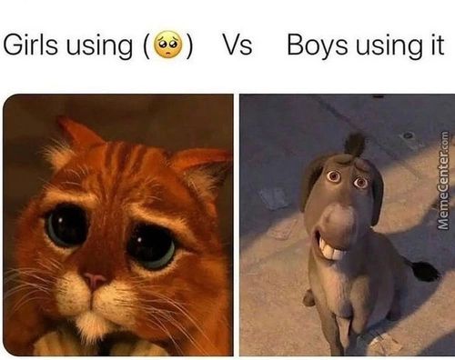 Girls Using (8) Vs Boys Using It
