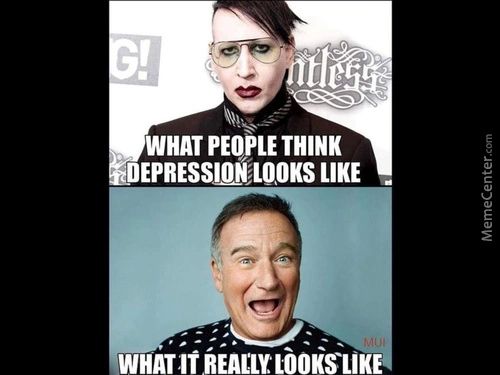 WHAT PEOPLE THINK
DEPRESSION LOOKS LIKE
WHAT1tiEAL'LYLjOiSLlK
