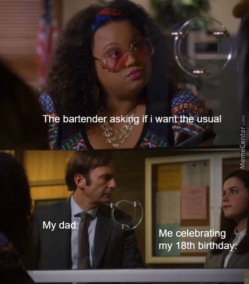 The Bartender Askirig If I Wantthé Usual
My Da
Me Célébra G
My 18th Birthda
