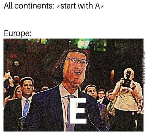 All Continents: *start With A*
Europe:

