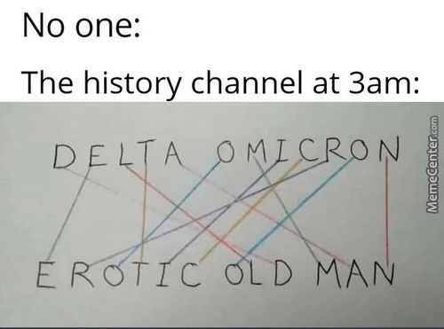 No One:
The History Channel At 3am:
C
D
AN
