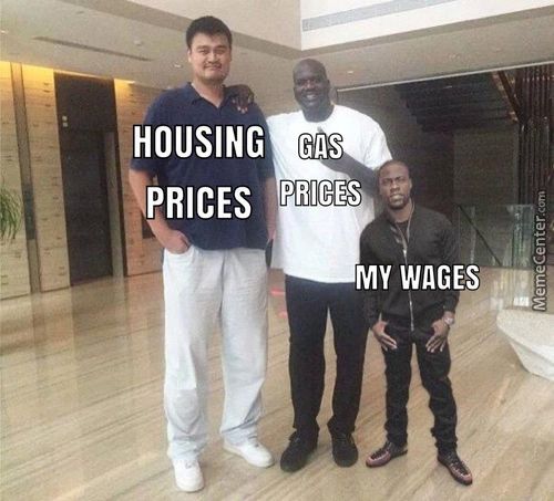 HOUSING
PRICES PRIGES
MY WAGES
