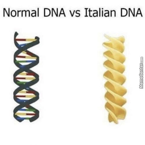 Normal DNA Vs Italian DNA
