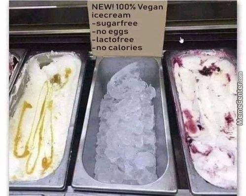 NEW! 100% Vegan
Icecream
-sugarfree
-no Eggs
-lactofree
-no Calories
