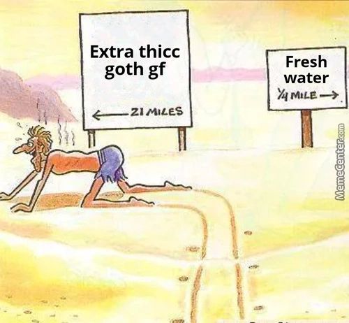 Extra Thicc
Goth Gf
Fresh
Water
