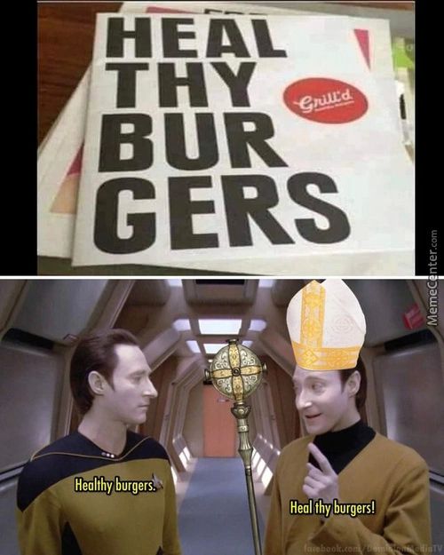 HEAL
THY
BUR
GERS
Healthy Burgers.
Heal Thy Burgers!
