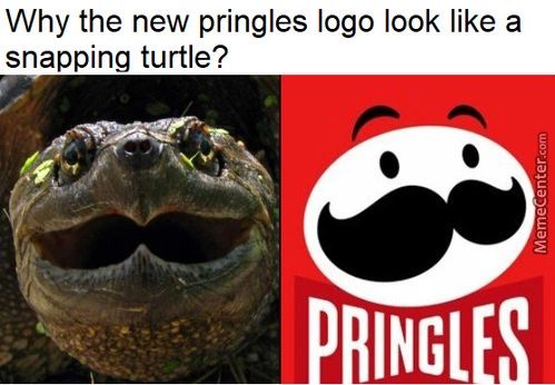 Why The New Pringles Logo Look Like A
Snapping Turtle?
